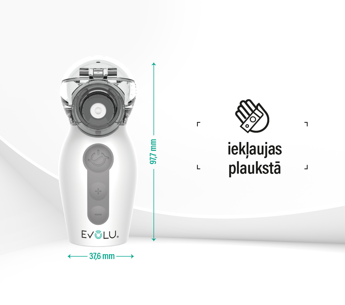 Portable mesh nebulizer (inhaler) NANO AIR PRO – evolu.lv