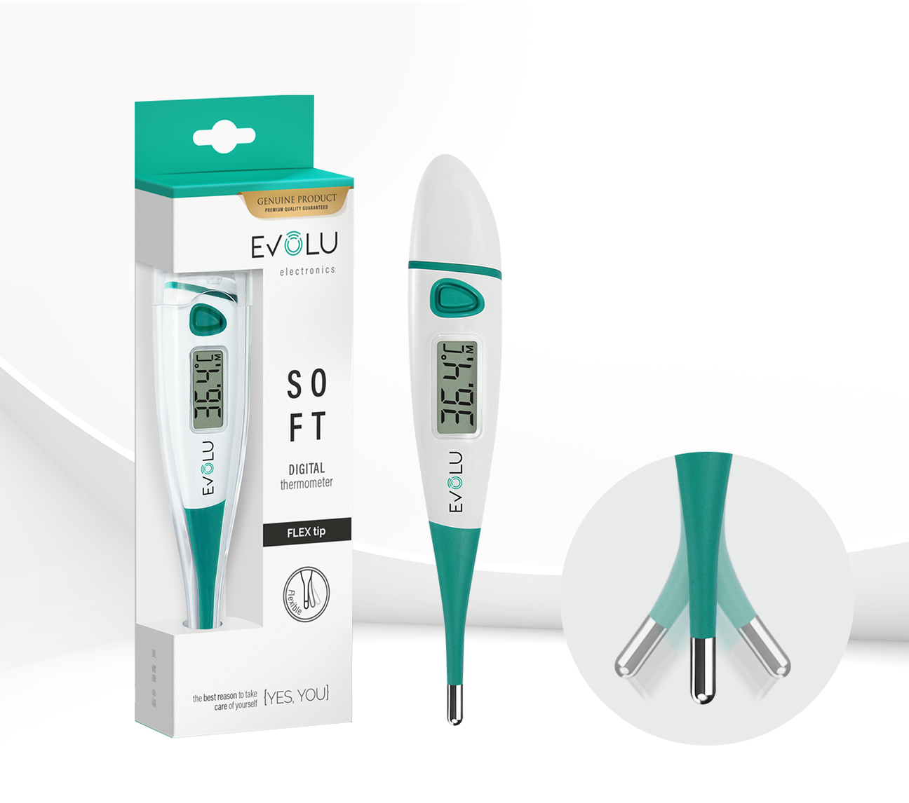 Digital thermometer with flexible tip SOFT –